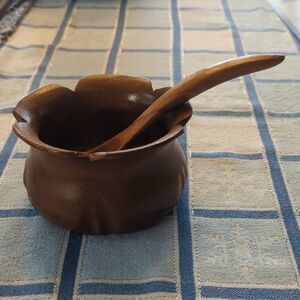 NWOT Vintage Teakwood bowl/spoon